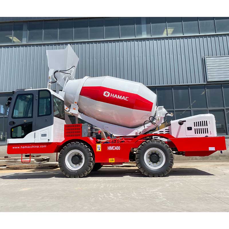  Self-loading concrete mixer