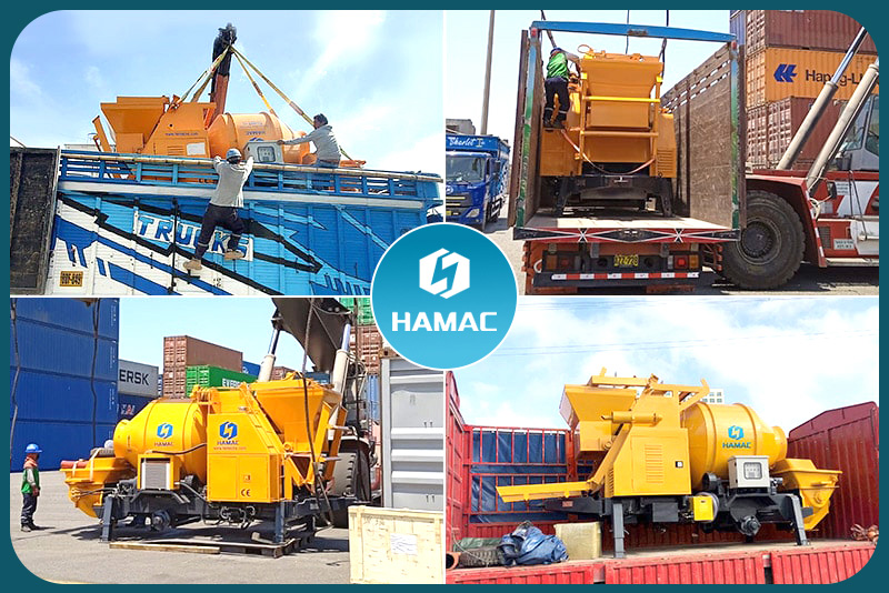 Trailer Concrete Mixer Pump